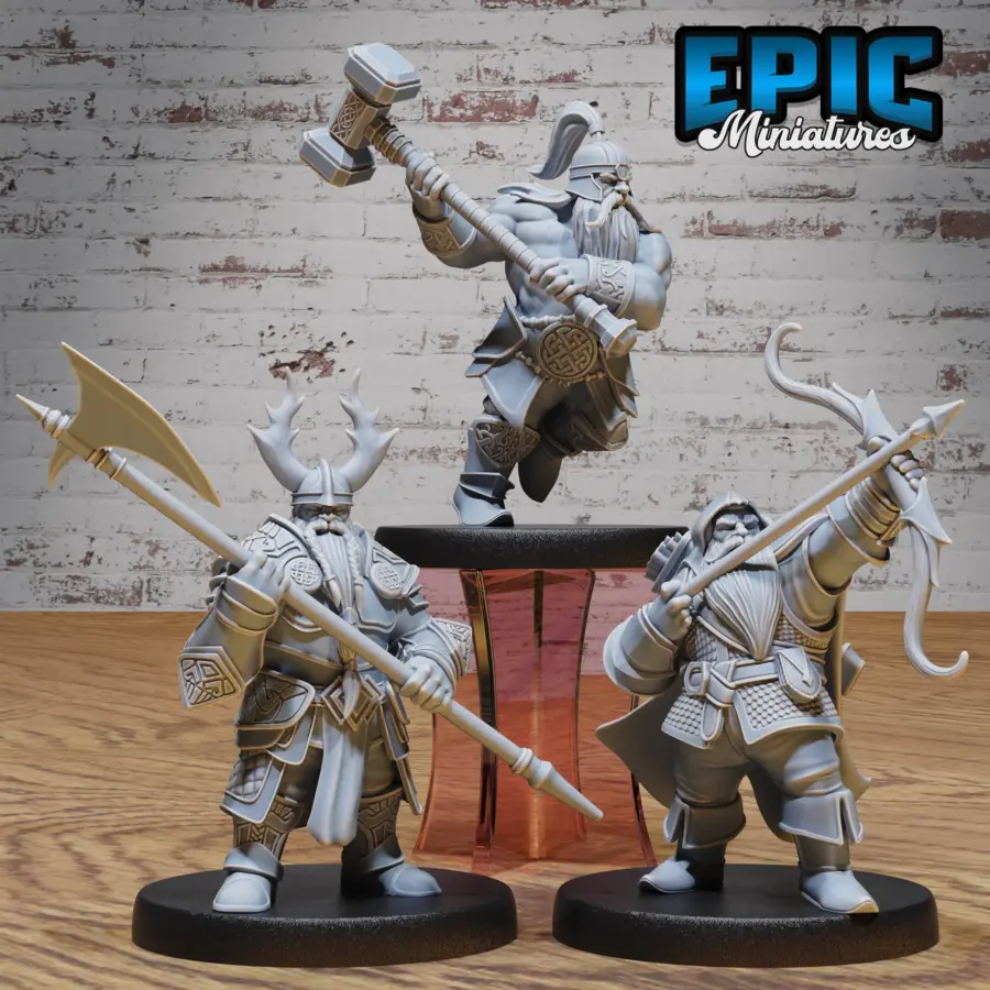 Dwarf Army Halberd / Dwarf Army Battle Hammer / Dwarf Army Archer Set