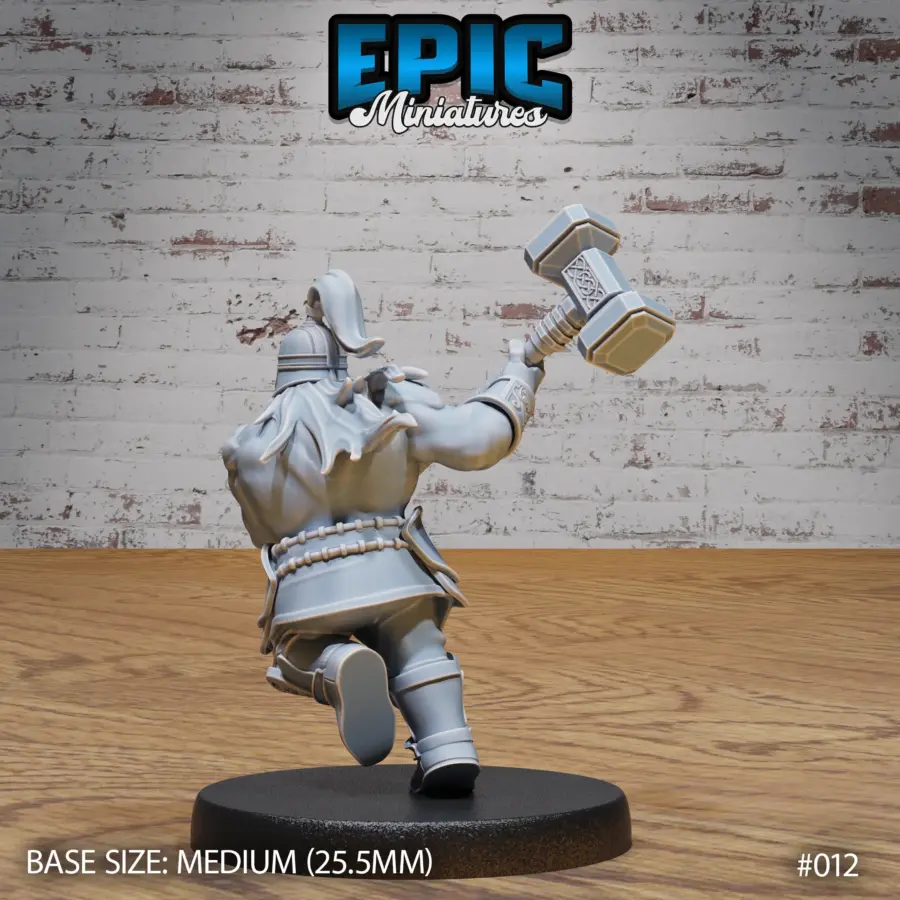 Dwarf Army Battle Hammer (Medium) - Image 2