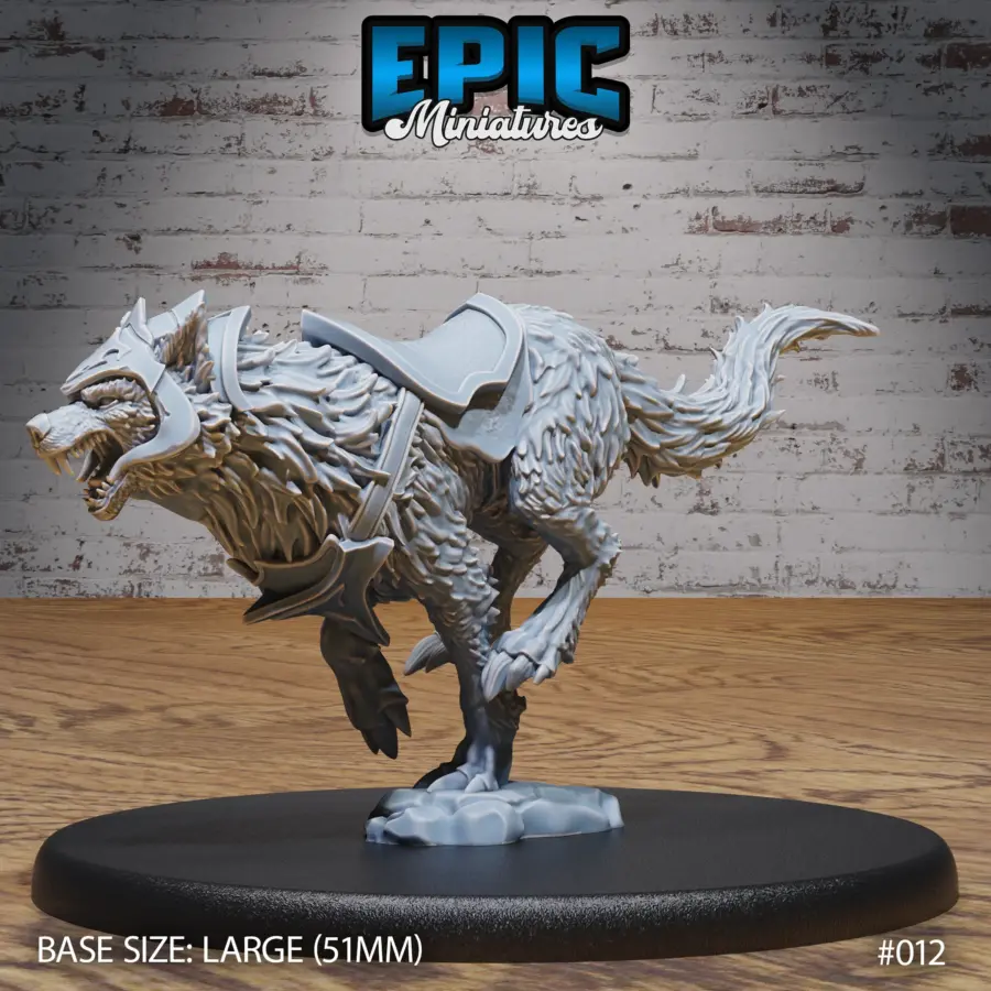 Orc Army Wolf Mount Running (Large)