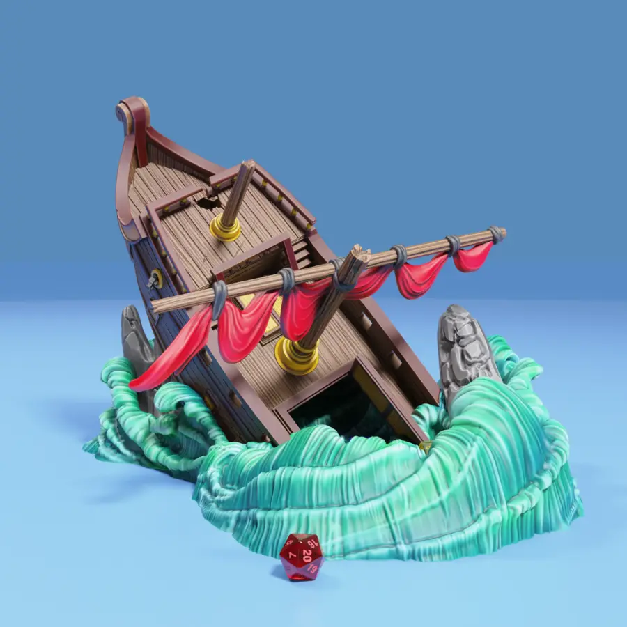 Shipwreck Dice Tower
