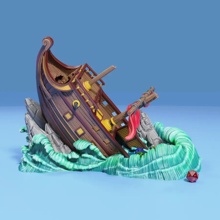 Shipwreck Dice Tower - Image 2