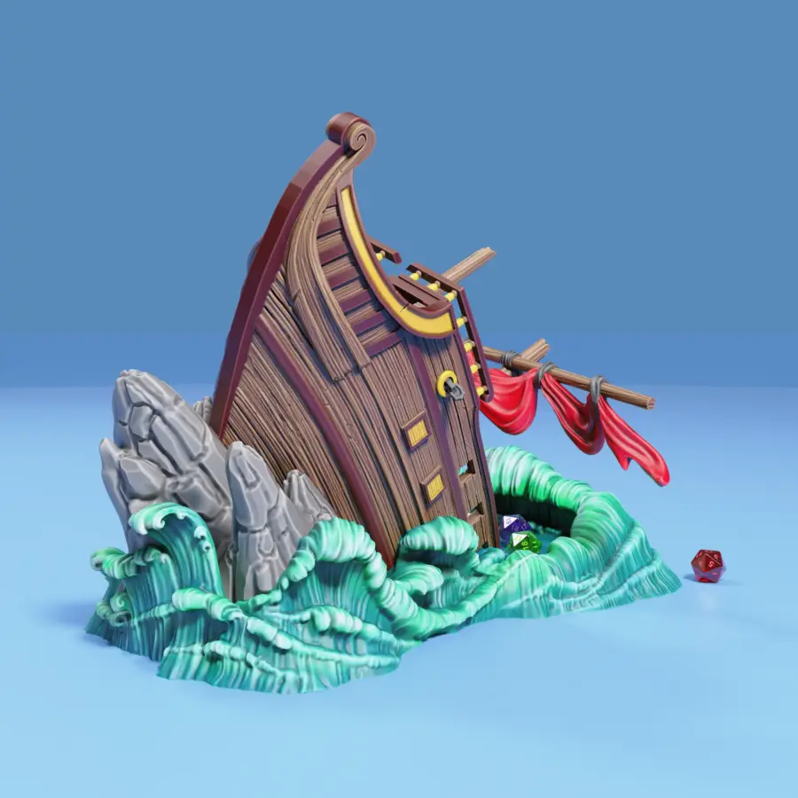 Shipwreck Dice Tower - Image 3