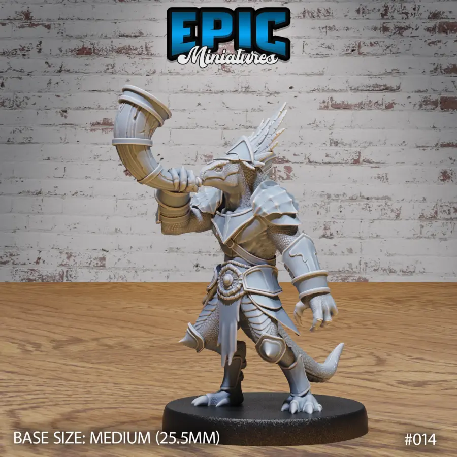 Lizard Folk Army Horn (Medium)