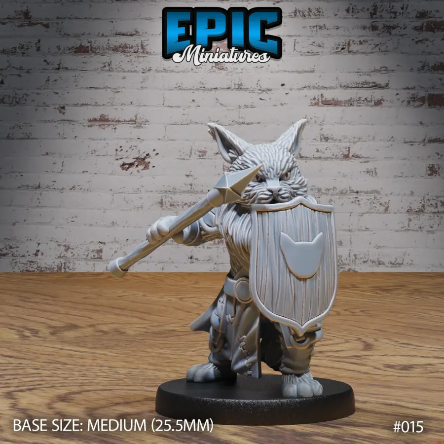 Cat Tribe Spear & Shield (Medium)
