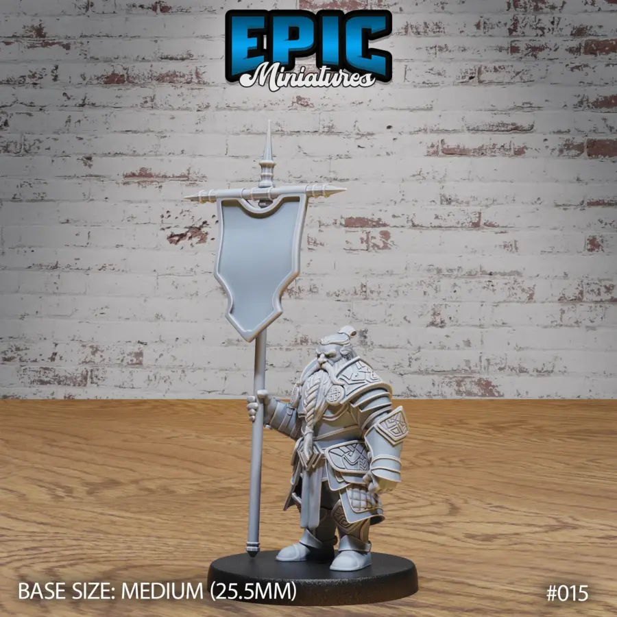 Dwarf Army Bannerman (Medium)