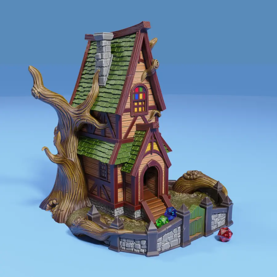 Witch Hut Dice Tower