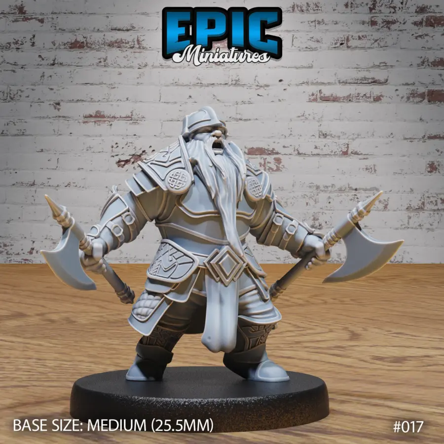 Dwarf Army Dual Axe (Medium)