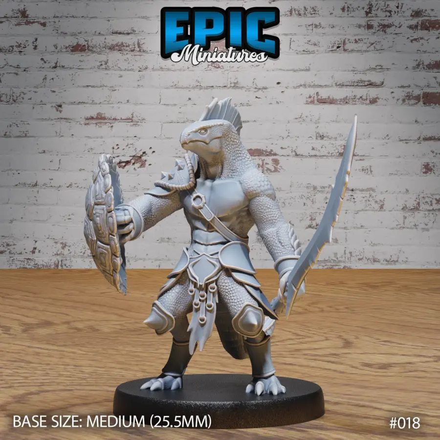 Lizard Folk Army Sword & Shield (Medium)