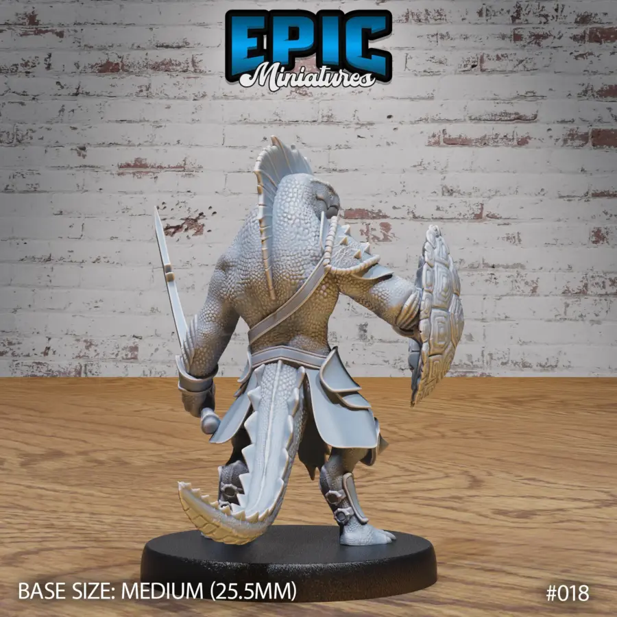 Lizard Folk Army Sword & Shield (Medium) - Image 2
