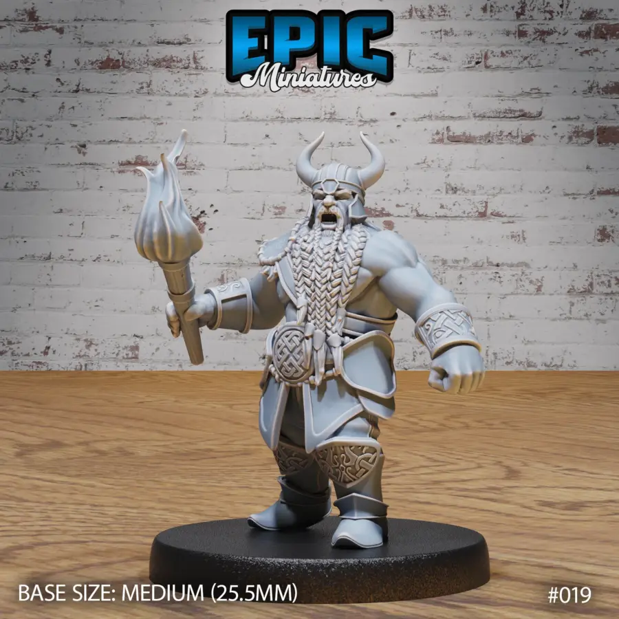 Dwarf Army Cannoneer Torch (Medium)