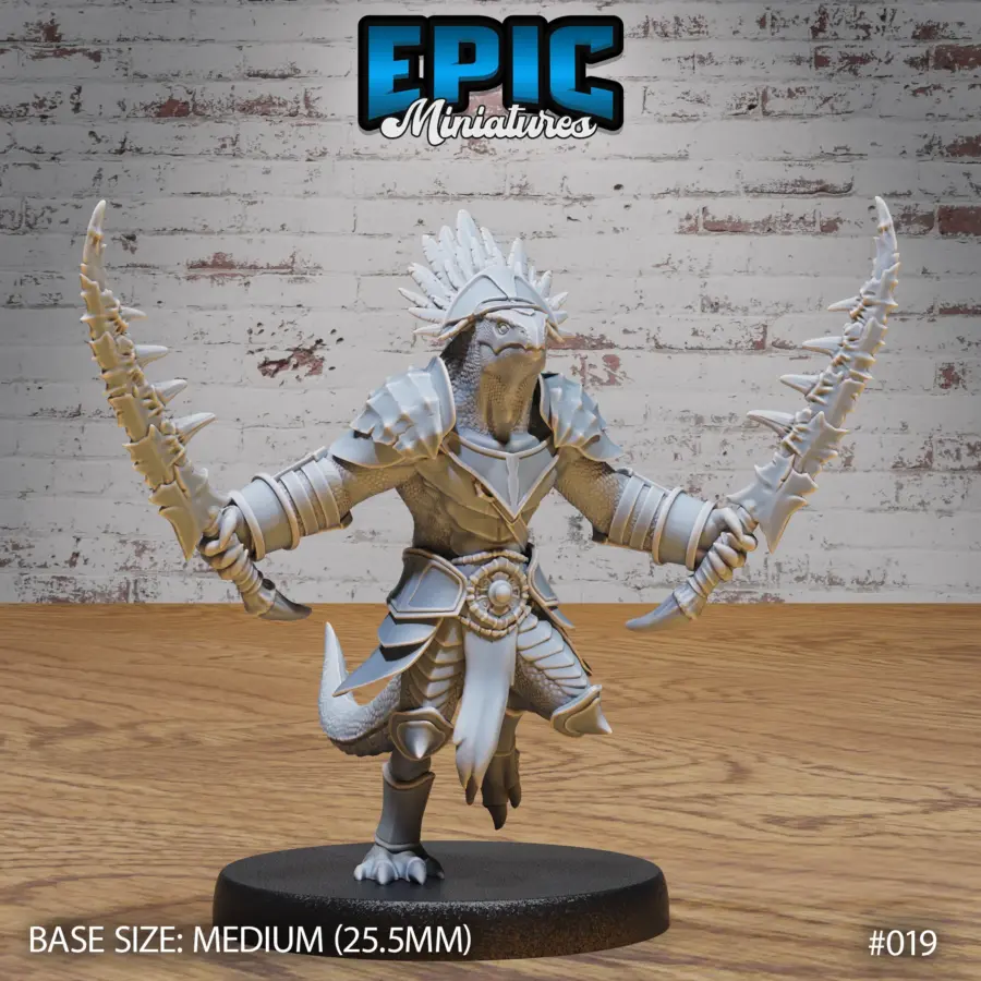 Lizard Folk Army Dual Swords (Medium)