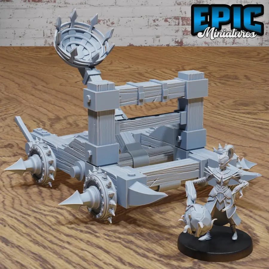 Dark Catapult / Dark Elf Army Catapult Operator Set