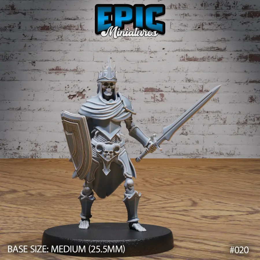 Skeleton Leader Sword & Shield (Medium)
