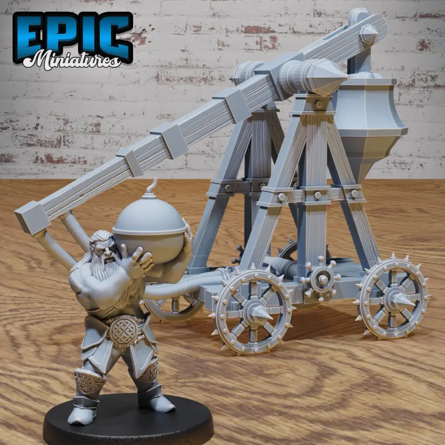 Trebuchet / Dwarf Army Trebuchet Operator Set