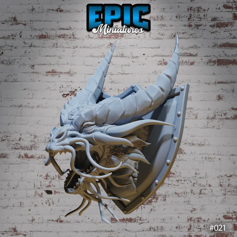 Gold Dragon Wall-Trophy