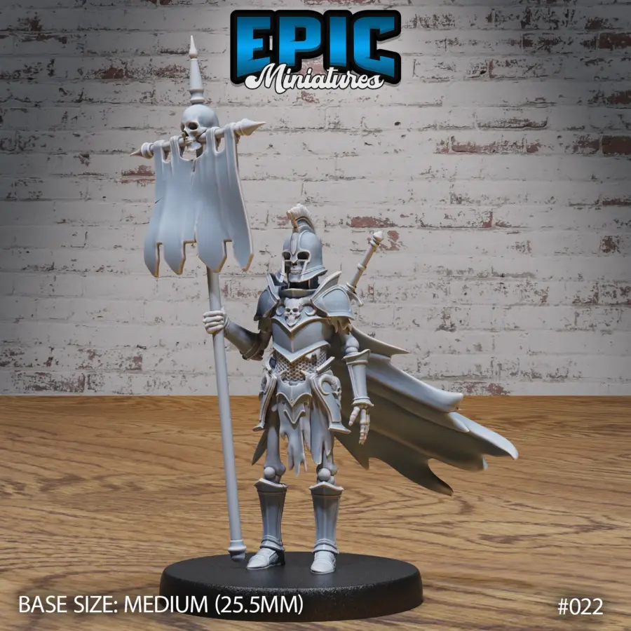 Skeleton Army Bannerman (Medium)