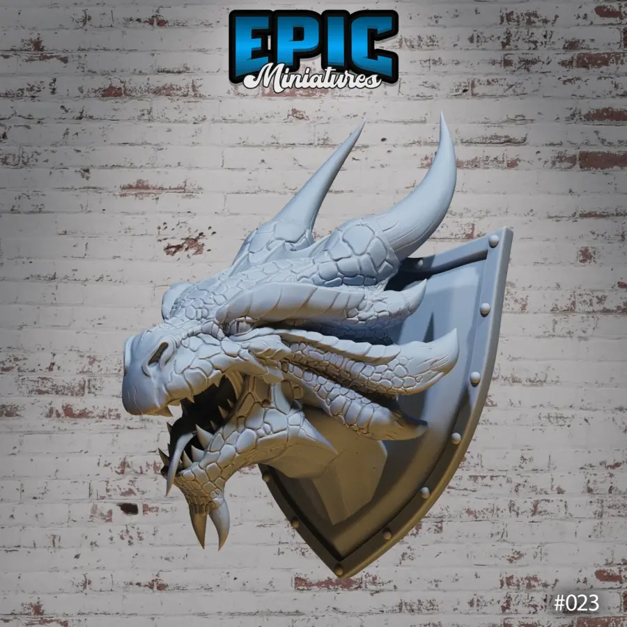 Bronze Dragon Wall-Trophy