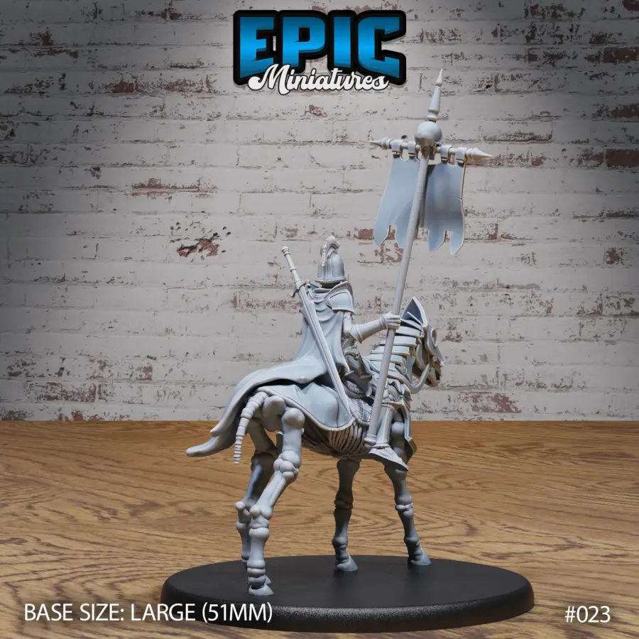 Skeleton Army Bannerman Mounted (Large) - Image 2