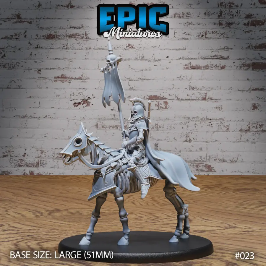 Skeleton Army Bannerman Mounted (Large) - Image 3