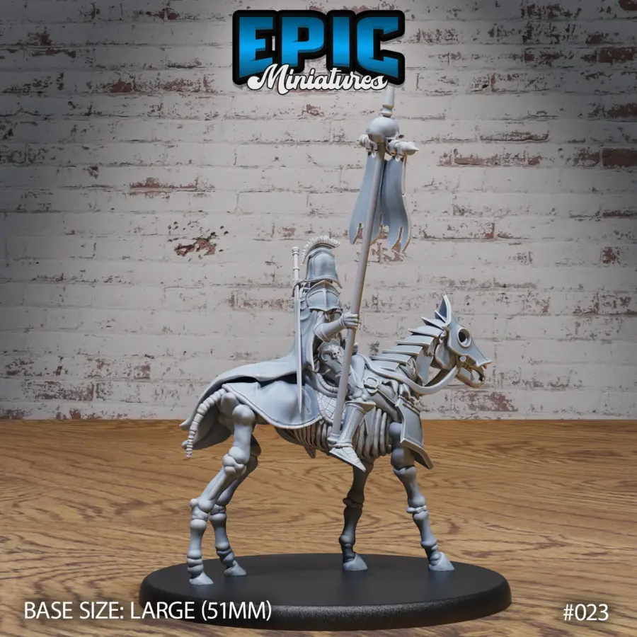Skeleton Army Bannerman Mounted (Large) - Image 4