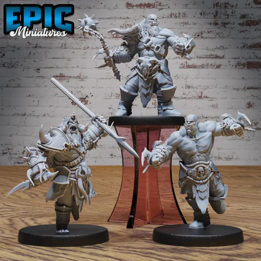 Orc Army Claws / Orc Army Morning Star / Orc Army Spear Set