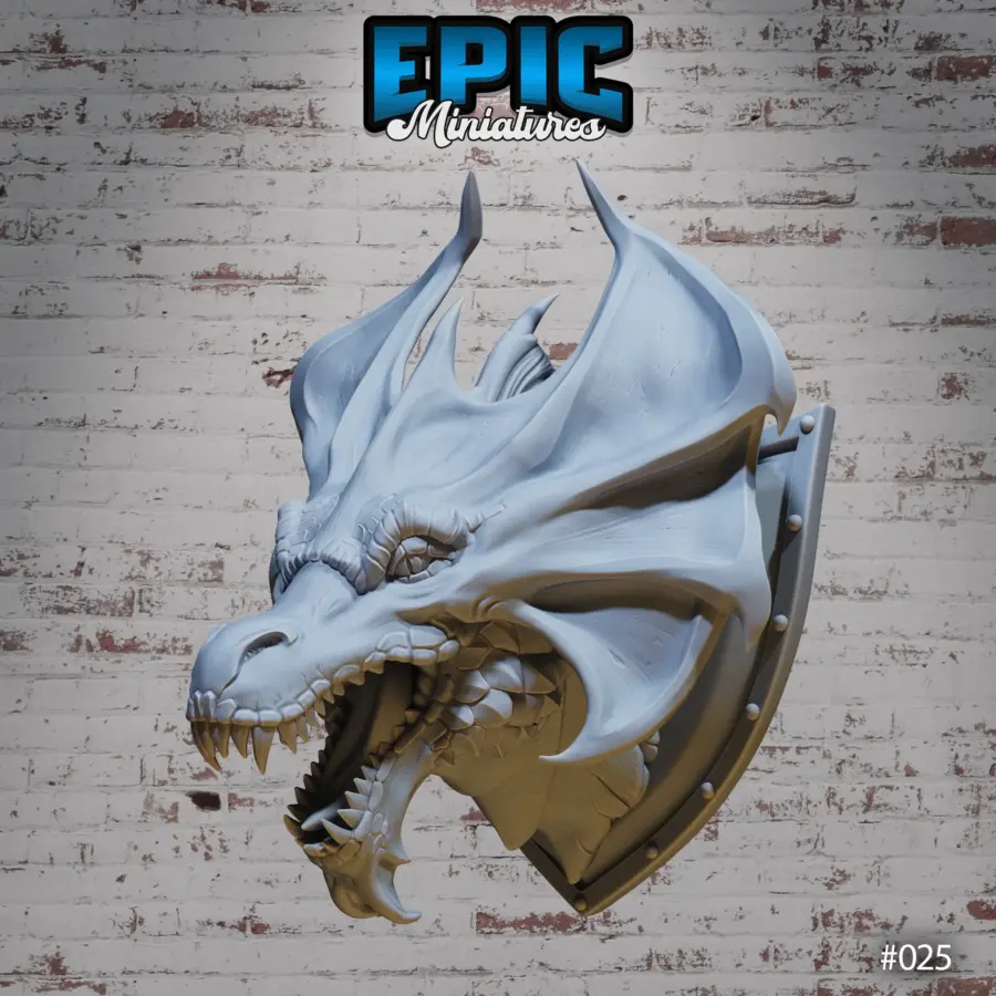 Brass Dragon Wall-Trophy