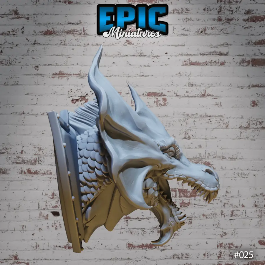 Brass Dragon Wall-Trophy - Image 2