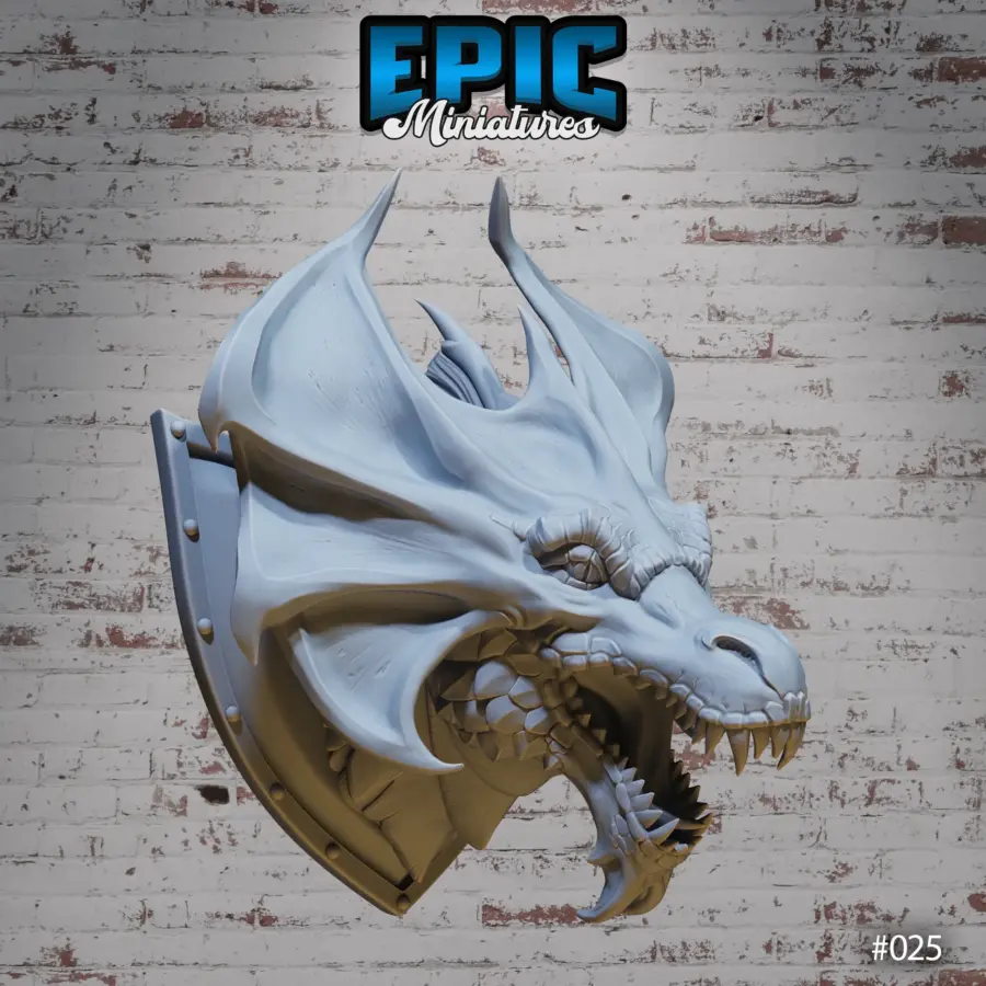 Brass Dragon Wall-Trophy - Image 3