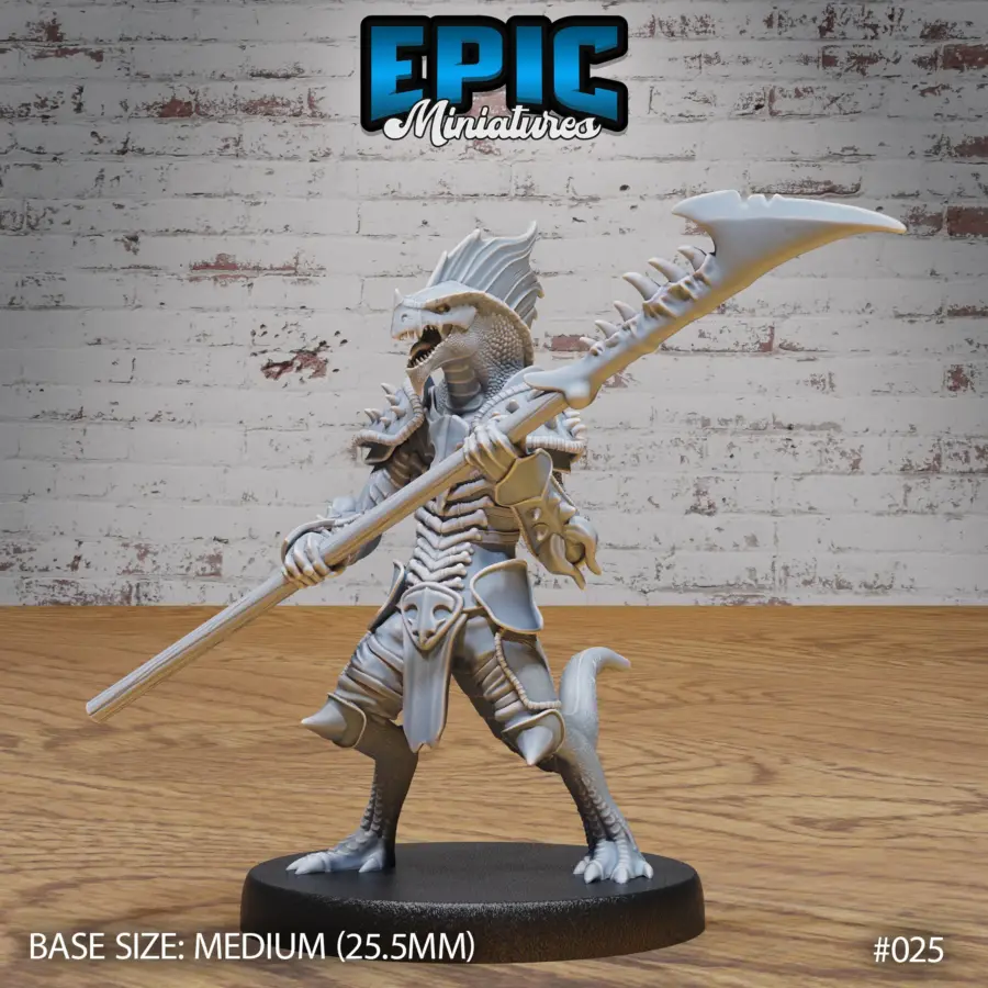 Lizard Folk Army Halberd (Medium)