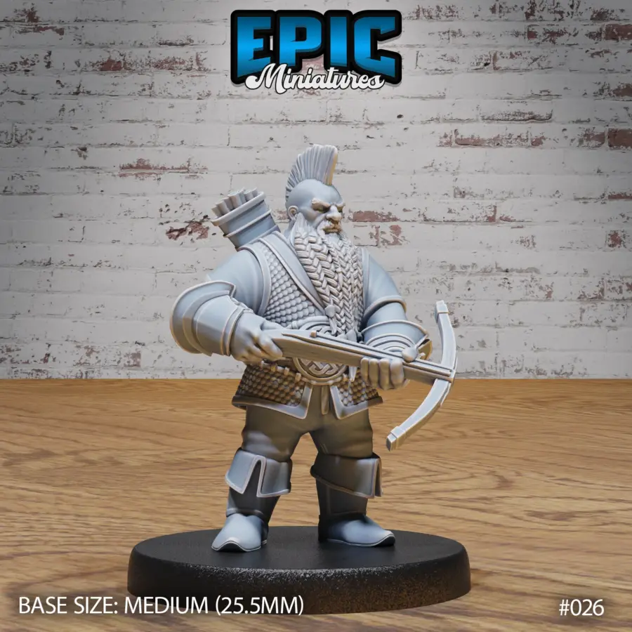 Dwarf Army Spearman / Dwarf Army Drummer / Dwarf Army Crossbow Set - Image 6