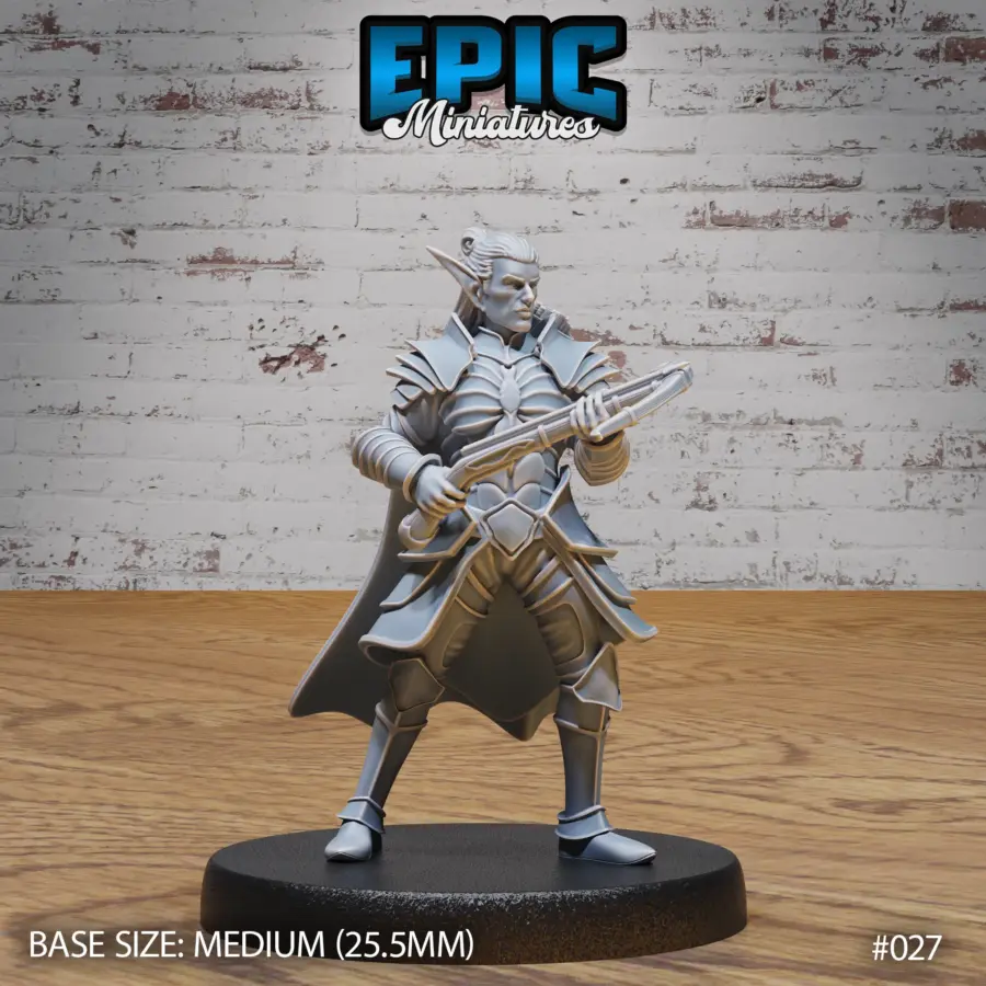 Dark Elf Army Crossbow Male (Medium)