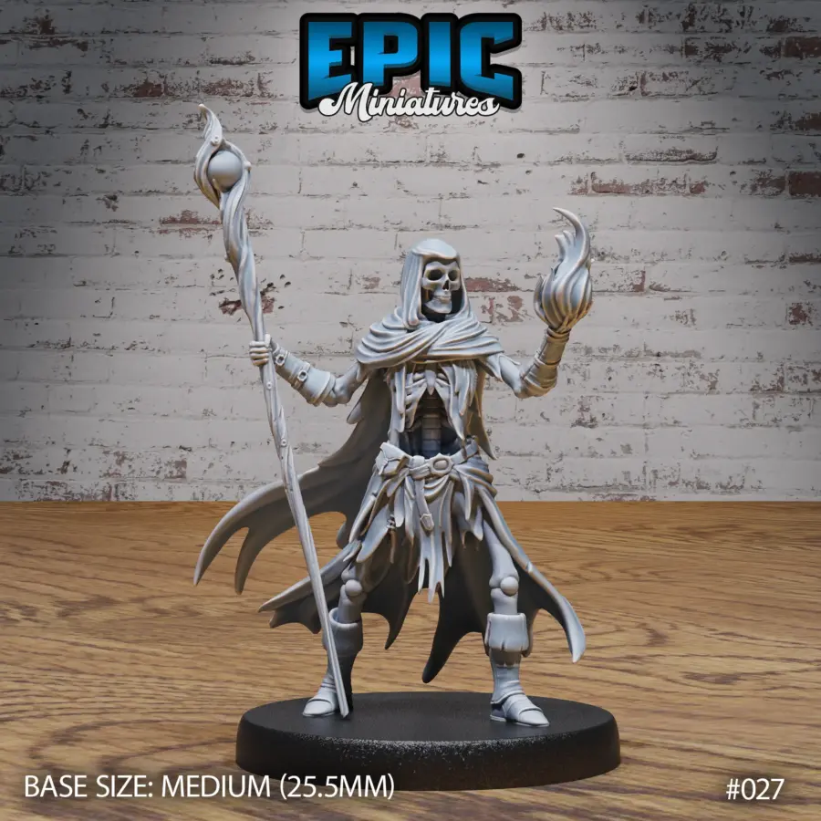 Skeleton Army Wizard (Medium)