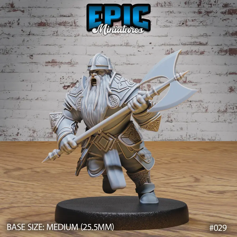 Dwarf Army Battle Axe (Medium)