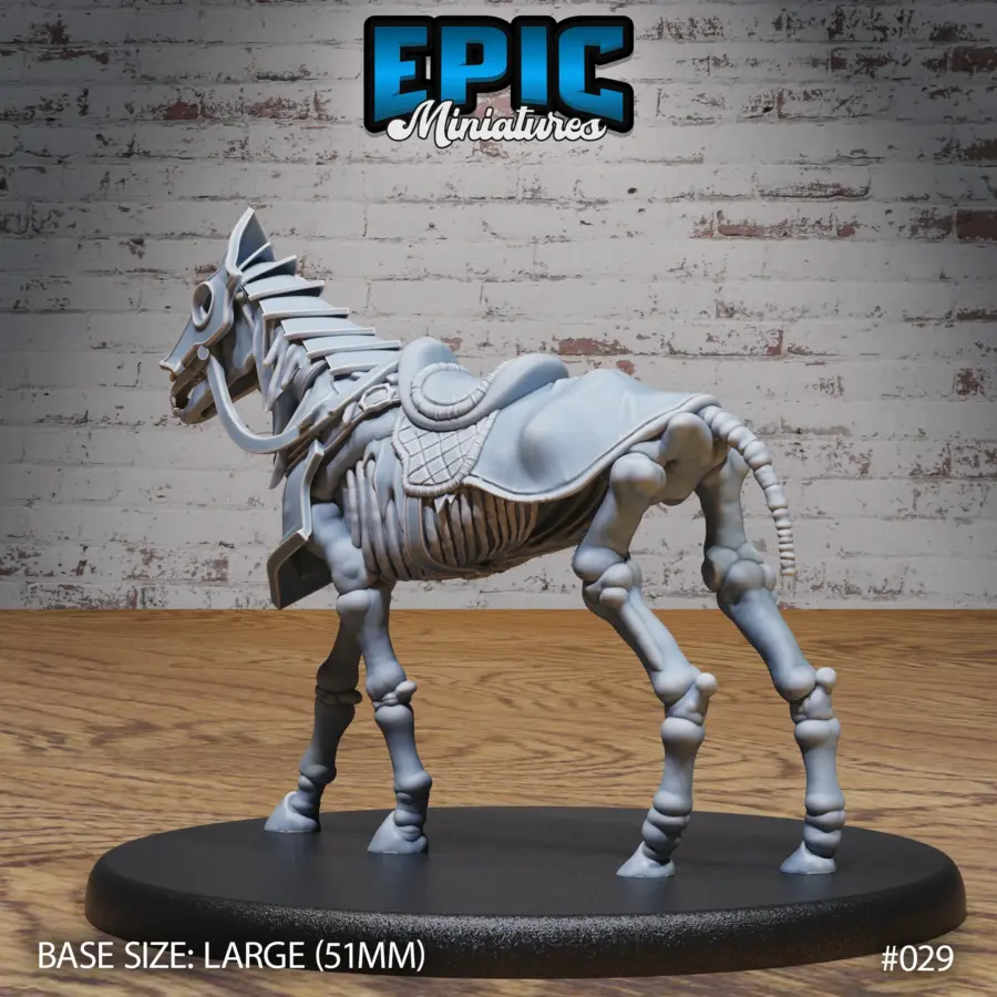 Skeleton Army Horse Mount (Large) - Image 2