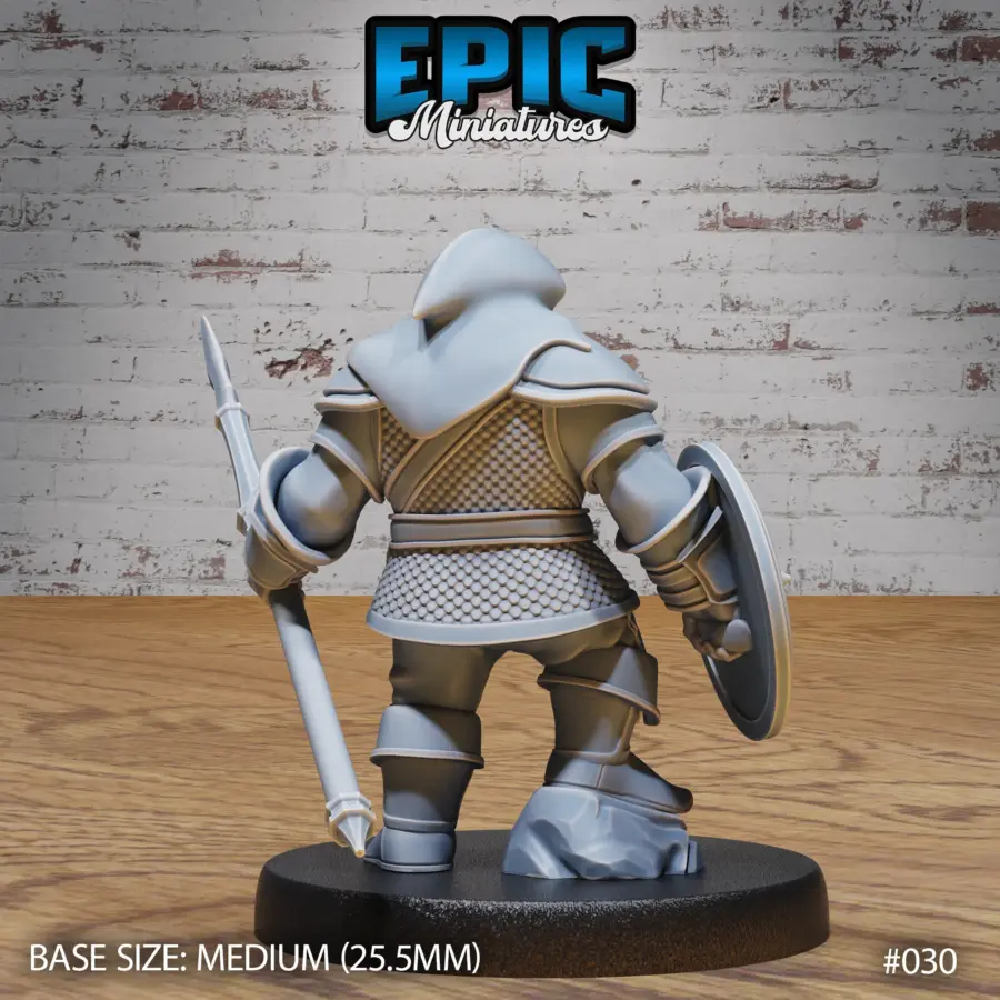 Dwarf Army Spear & Shield (Medium) - Image 2