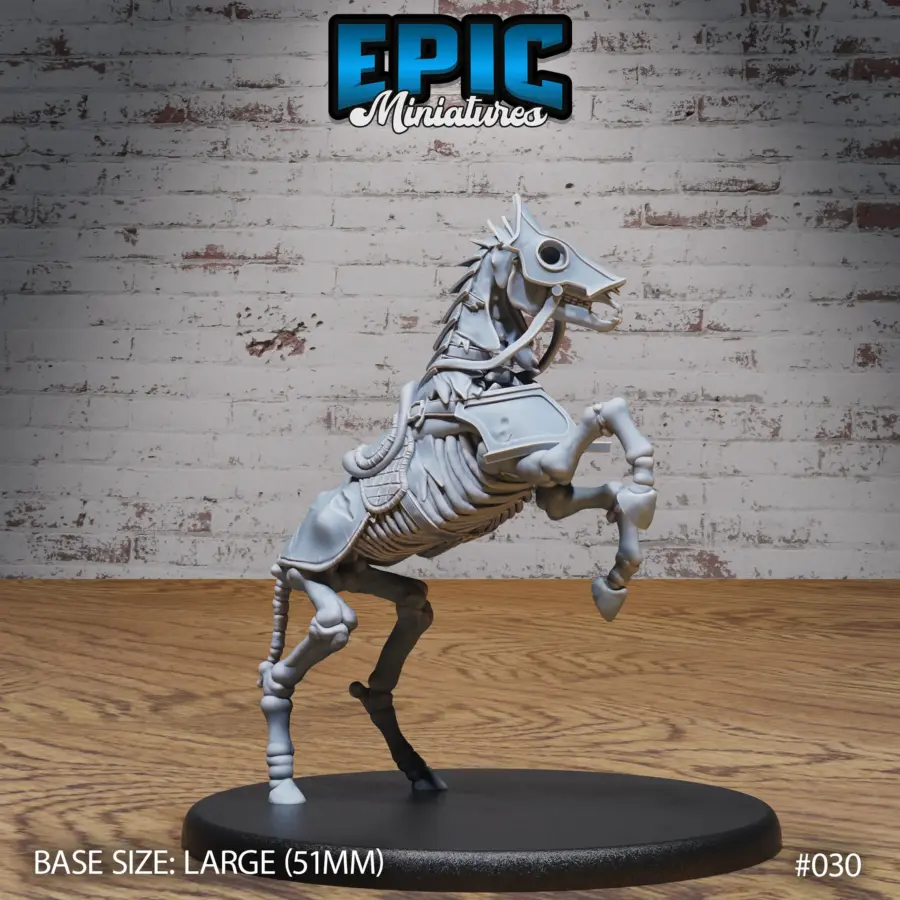Skeleton Army Horse Mount Attacking (Large)