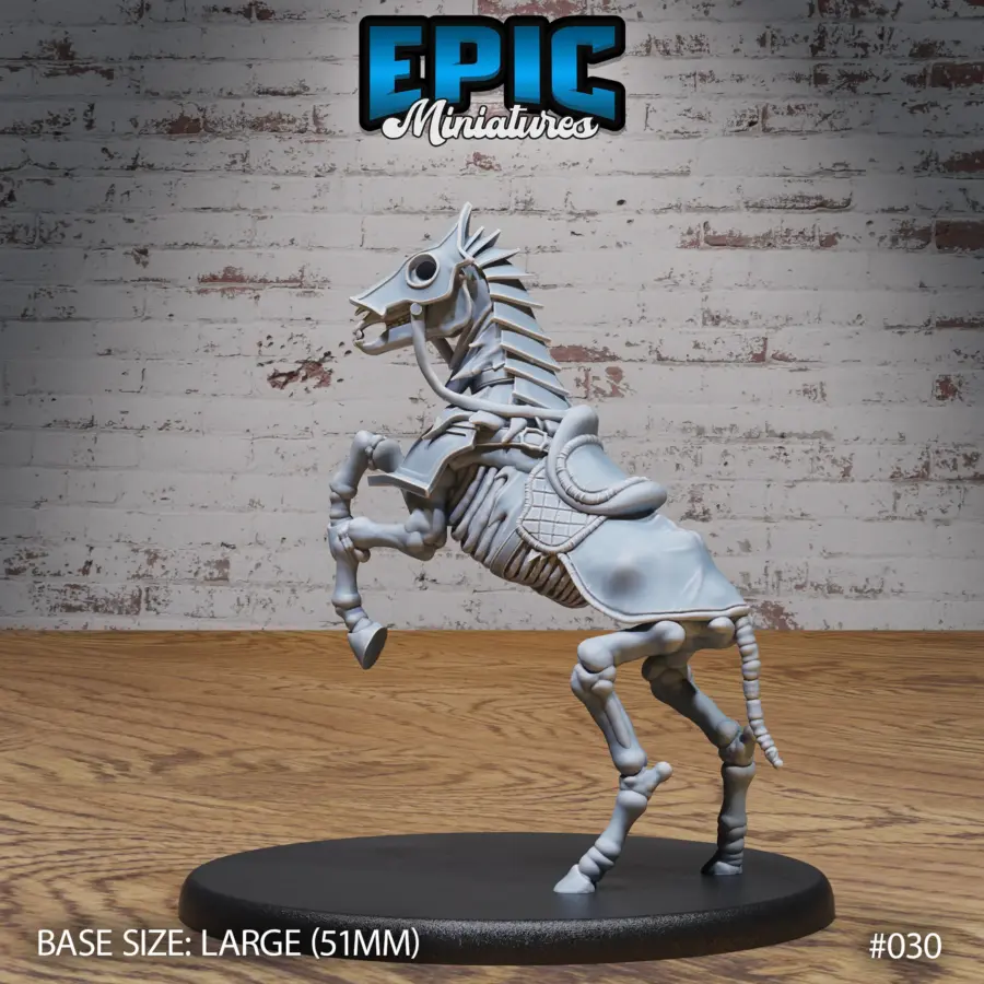 Skeleton Army Horse Mount Attacking (Large) - Image 2