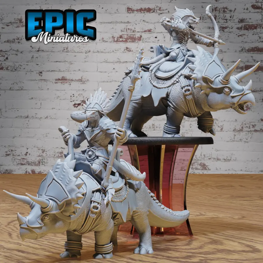 Lizard Folk Army Dino Warrior / Lizard Folk Army Dino Archer Set