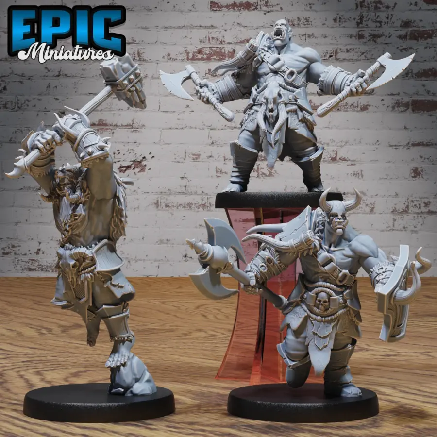 Orc Army Hammer / Orc Army Axe & Shield / Orc Army Double Axe Set
