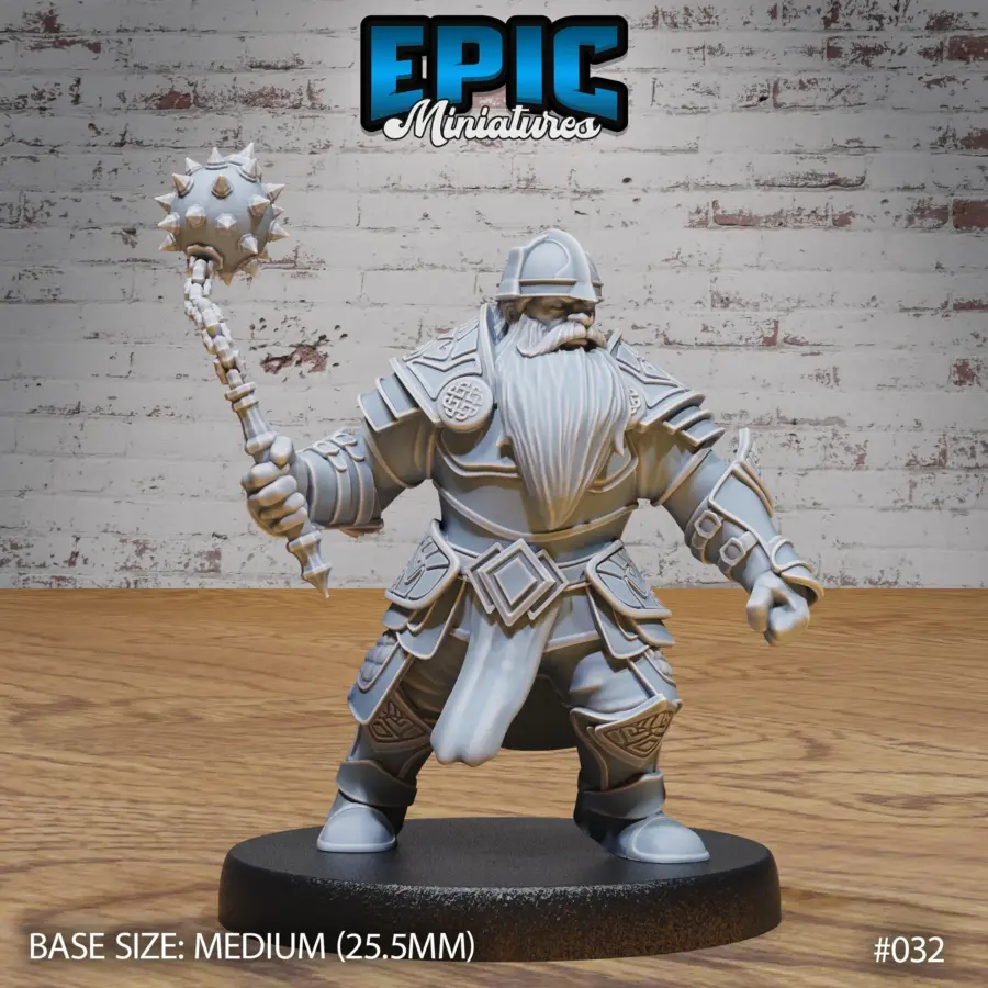Dwarf Army Morningstar (Medium)