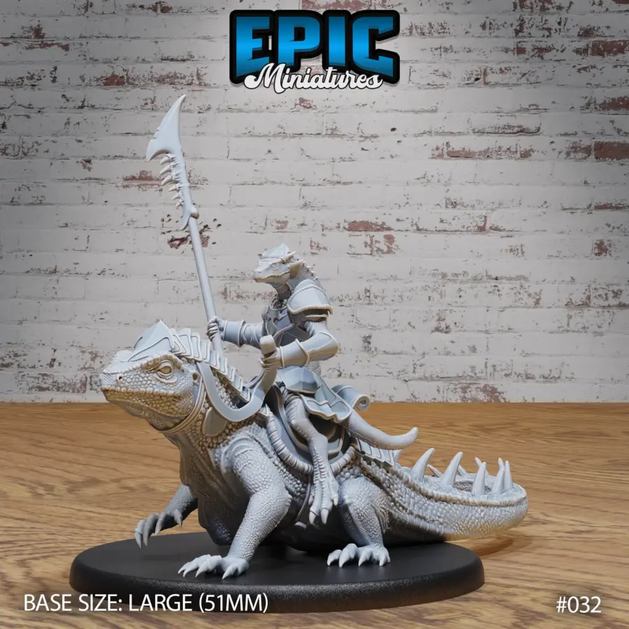 Lizard Folk Army Reptile Spearman (Large)