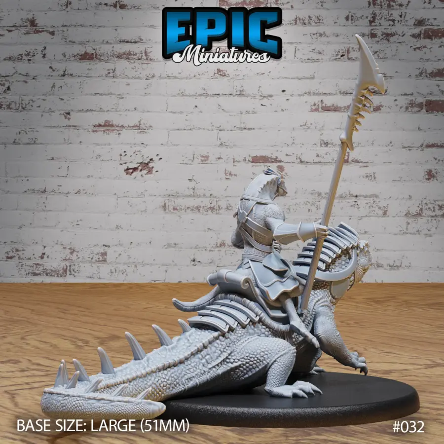 Lizard Folk Army Reptile Spearman (Large) - Image 2