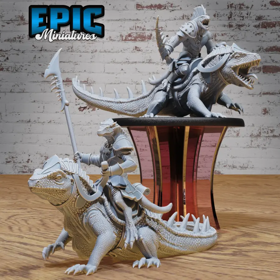 Lizard Folk Army Reptile Spearman / Lizard Folk Army Reptile Warrior Set