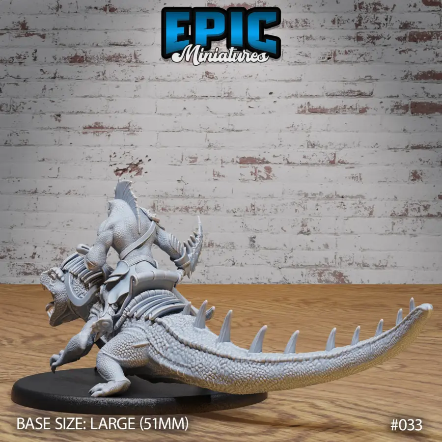 Lizard Folk Army Reptile Warrior (Large) - Image 2