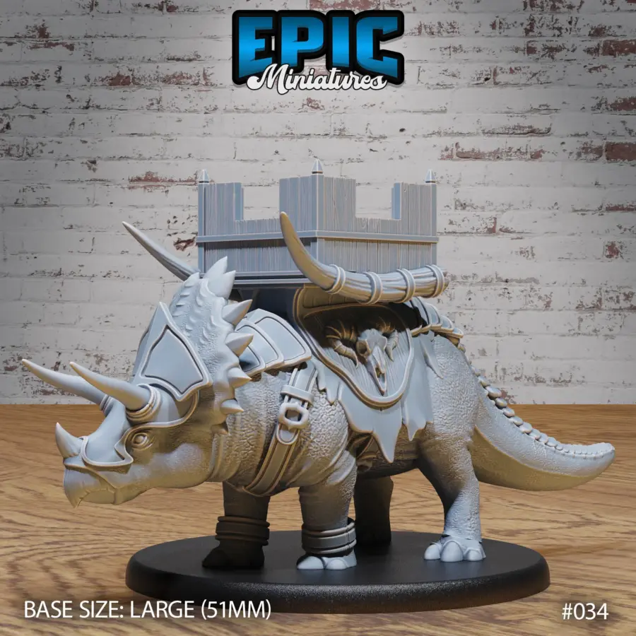 Triceratops Dinosaur Siege (Large)