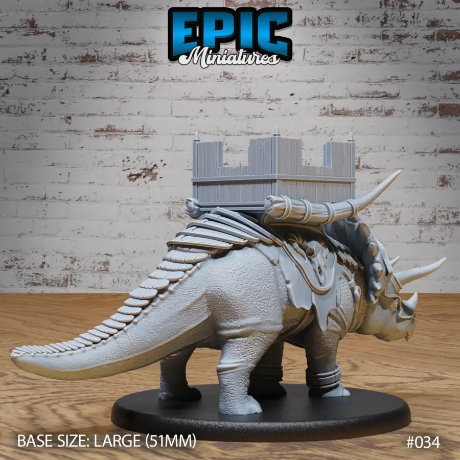 Triceratops Dinosaur Siege (Large) - Image 2