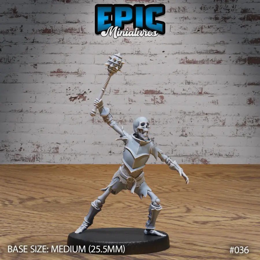 Skeleton Army Mace (Medium)