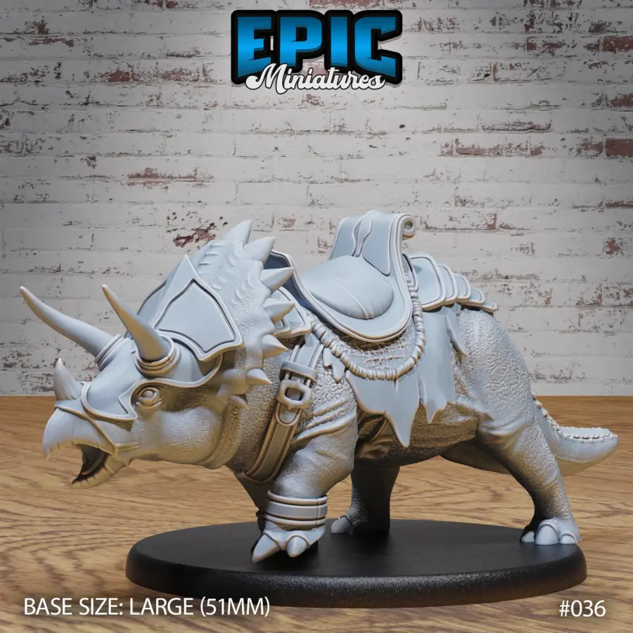 Triceratops Dinosaur Mount Walking (Large)