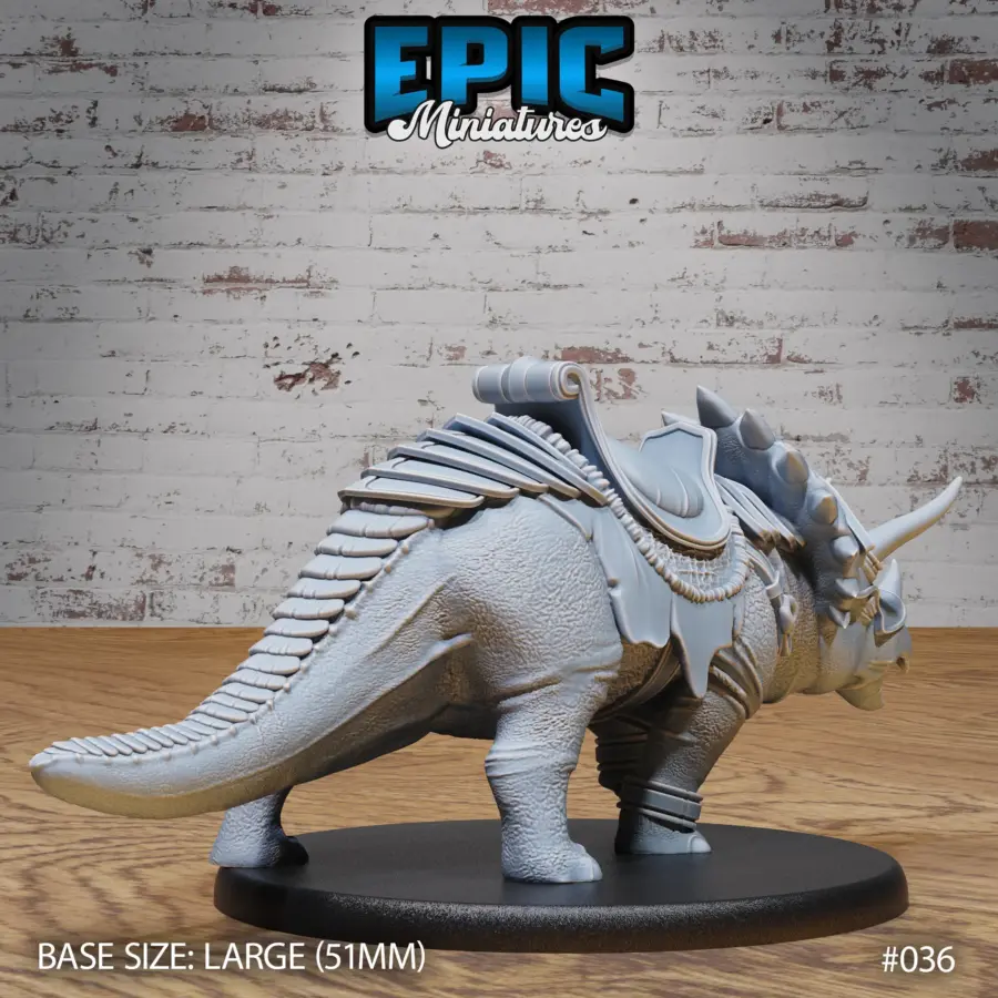 Triceratops Dinosaur Mount Walking (Large) - Image 2
