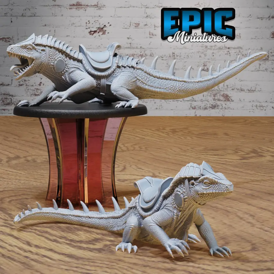 Giant Reptile Mount / Giant Reptile Mount Attacking Set